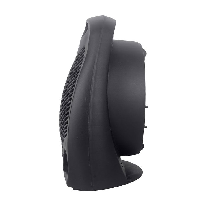 Edm Radiateur soufflant compact 1000-2000 W noir 21 x 12,5 x 27 cm avec protection surchauffe