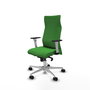 Piqueras Y Crespo Fauteuil de Bureau Albacete, Vert, Mécanisme Synchrone, Base Aluminium