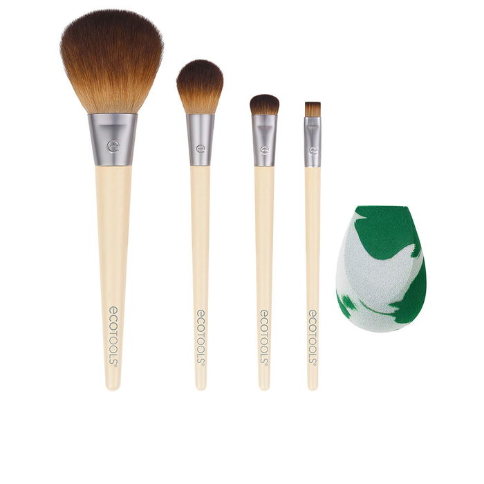 Ecotools Lot de 5 Pinceaux et Éponge de Maquillage Ecotools Lot de 5 Pinceaux et Éponge de Maquillage