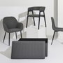 Home Deco Factory Chaise Design Atom Gris