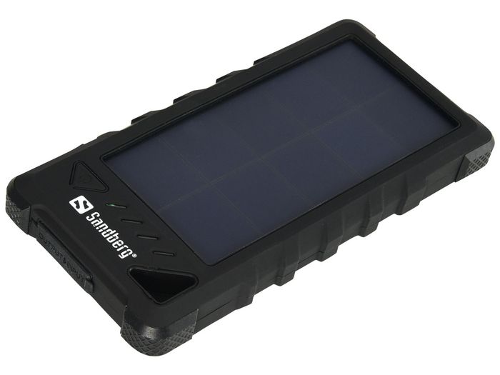Sandberg Powerbank Portable Solaire Exterieur 16000 mAh - Chargeur USB avec Panneau Solaire, Étanche IP67, 2 Ports Sandberg Powerbank Portable Solaire Exterieur 16000 mAh - Chargeur USB avec Panneau Solaire, Étanche IP67, 2 Ports