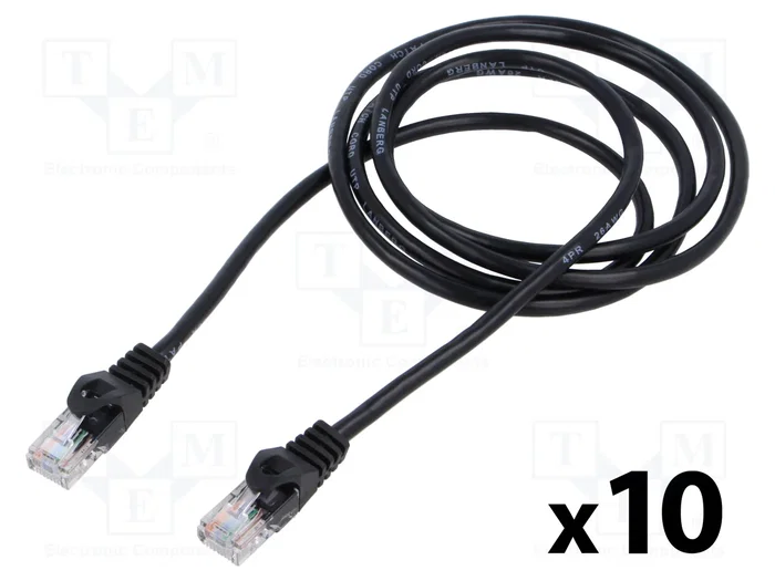 LANBERG Câble Ethernet Cat 5e U/UTP RJ45 1,5m Noir LANBERG Câble Ethernet Cat 5e U/UTP RJ45 1,5m Noir