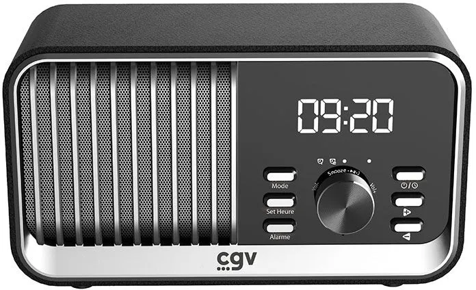 CGV Radio portable BeBop FM - Radio FM vintage portable avec Bluetooth et batterie intégrée - Noir CGV Radio portable BeBop FM - Radio FM vintage portable avec Bluetooth et batterie intégrée - Noir