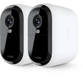 Arlo Essential 2 FHD XL - Pack de 2 caméras de sécurité extérieures sans fil avec batterie et vision nocturne