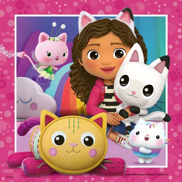 Ravensburger Puzzle La Casa de Muñecas de Gabby (Gabby's Dollhouse) 3x49 pièces Multilingue 5 ans Ravensburger Puzzle La Casa de Muñecas de Gabby (Gabby's Dollhouse) 3x49 pièces Multilingue 5 ans