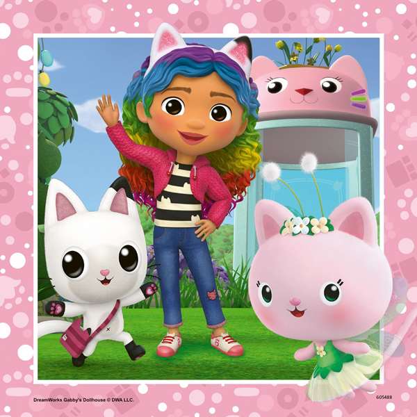 Ravensburger Puzzle La Casa de Muñecas de Gabby (Gabby's Dollhouse) 3x49 pièces Multilingue 5 ans Ravensburger Puzzle La Casa de Muñecas de Gabby (Gabby's Dollhouse) 3x49 pièces Multilingue 5 ans