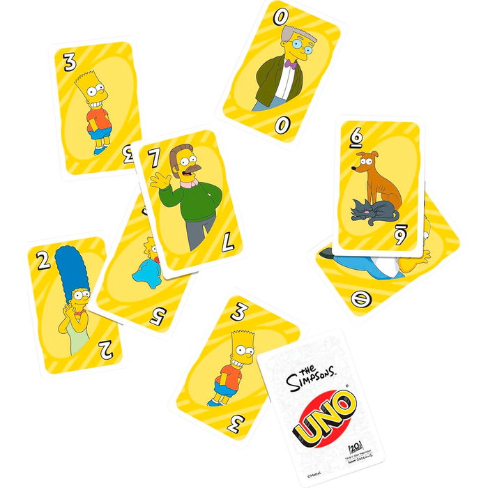 UNO Jeu de Cartes The Simpsons Mattel Games Multilingue (Français, Anglais, Allemand, Italien, Portugais, Espagnol) +7 Ans