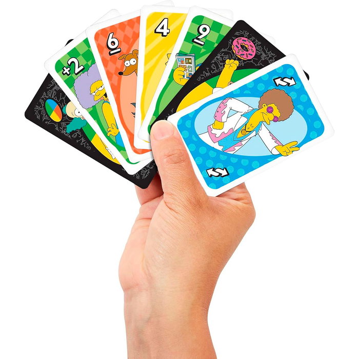 UNO Jeu de Cartes The Simpsons Mattel Games Multilingue (Français, Anglais, Allemand, Italien, Portugais, Espagnol) +7 Ans