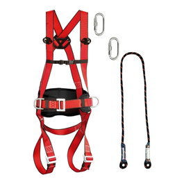 Climax Kit harnais Maxipro avec 2 points d'ancrage, longe 1,5 m et 2 connecteurs Climax30