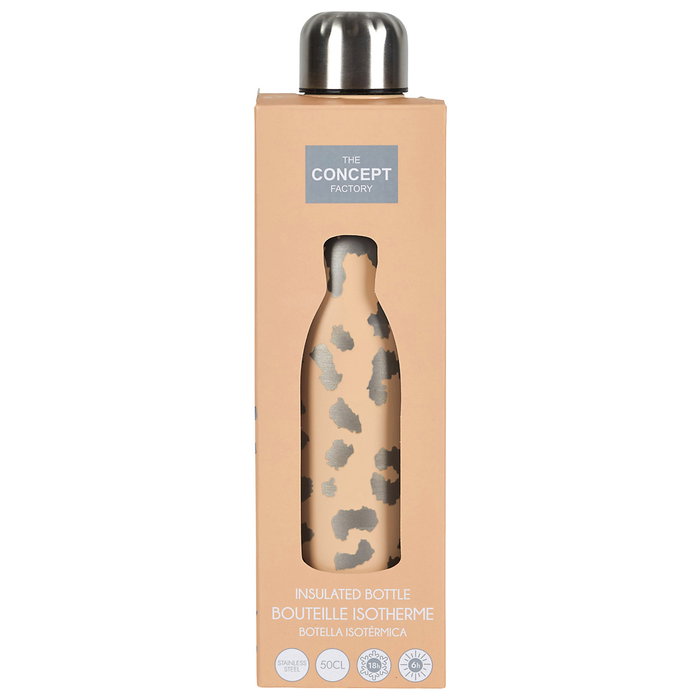 The Concept Factory Termos Bouteille 500 ml Léopard The Concept Factory Termos Bouteille 500 ml Léopard
