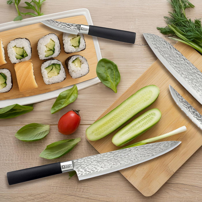 Richardson Sheffield Couteau Santoku Katana Acier Inoxydable 17.5 cm (6 Unités)