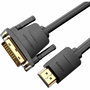 Adaptateur DVI vers HDMI Vention ABFBH Noir 2 m
