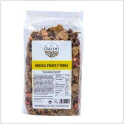 INT SALIM Muesli aux fruits et fibres 250 g - Céréales avec fruits déshydratés et lyophilisés, sans réfrigération INT SALIM Muesli aux fruits et fibres 250 g - Céréales avec fruits déshydratés et lyophilisés, sans réfrigération