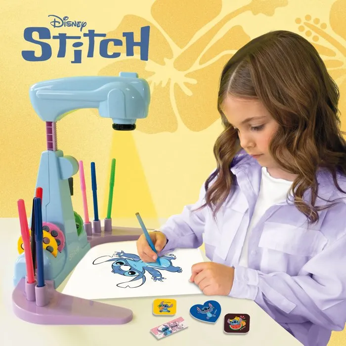 Lisciani Giochi Projecteur de dessins avec accessoires Stitch - 32 images à tracer