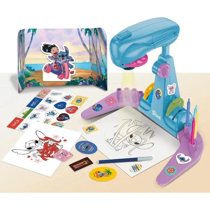 Lisciani Giochi Projecteur de dessins avec accessoires Stitch - 32 images à tracer