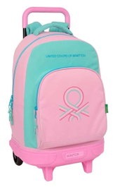 Safta Benetton "Dolce" Mochila avec roues compacte extraible 33x45x22cm