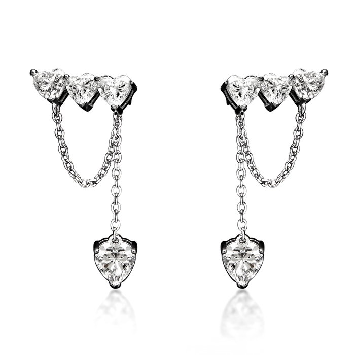 Chiara Ferragni Boucles d'oreilles Silver Collection en argent massif gris Chiara Ferragni Boucles d'oreilles Silver Collection en argent massif gris