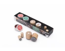 Woodies Set de tampons de Noël avec 2 Woodies, 2 Mini-Woodies et 2 encres