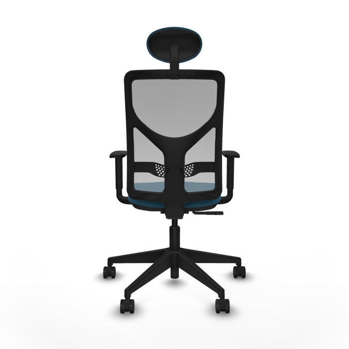 Piqueras y Crespo Chaise de Bureau Motilla Gris et Vert pétrole