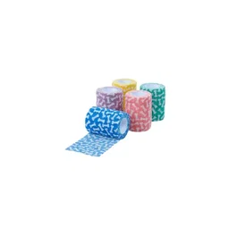 Kruuse FUN-FLEX BONES Venda Cohesiva 7,5cm x 4,5m, Lot de 10 unités