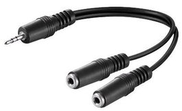 MicroConnect Câble adaptateur Y Minijack 3,5 mm, 0,2 m