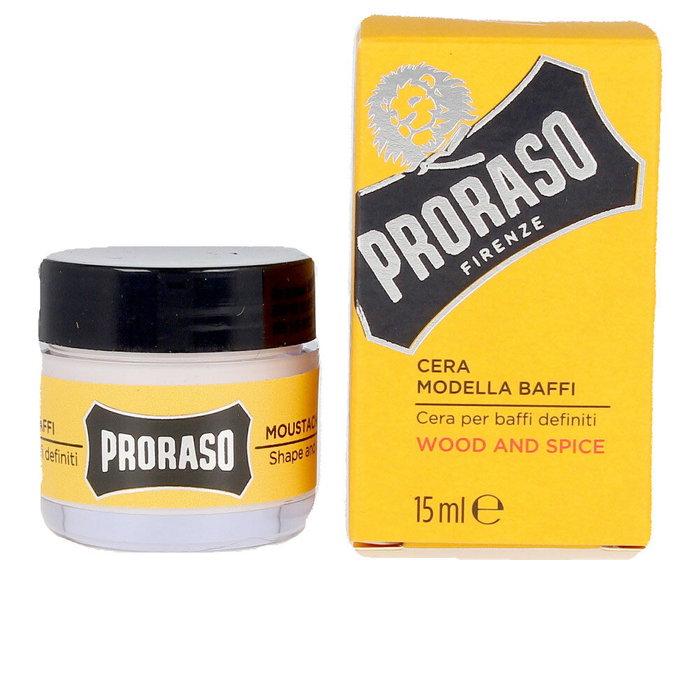 Proraso Cire à Moustache Bois et Épices Jaune 15 ml Proraso Cire à Moustache Bois et Épices Jaune 15 ml