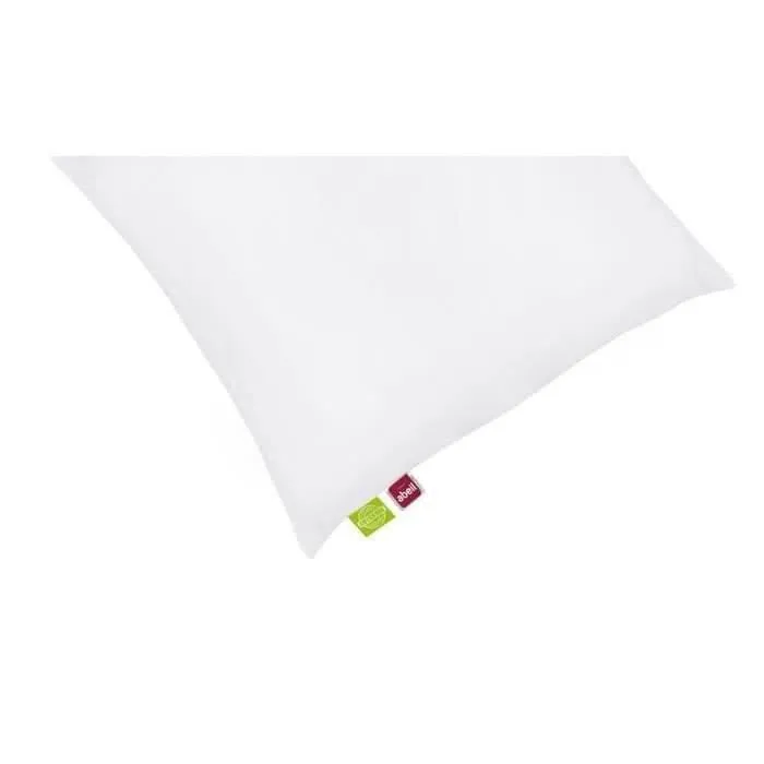 Abeil Lot de 2 Oreillers Confort Bio Blanc 60 x 60 cm - Oreillers Écologiques