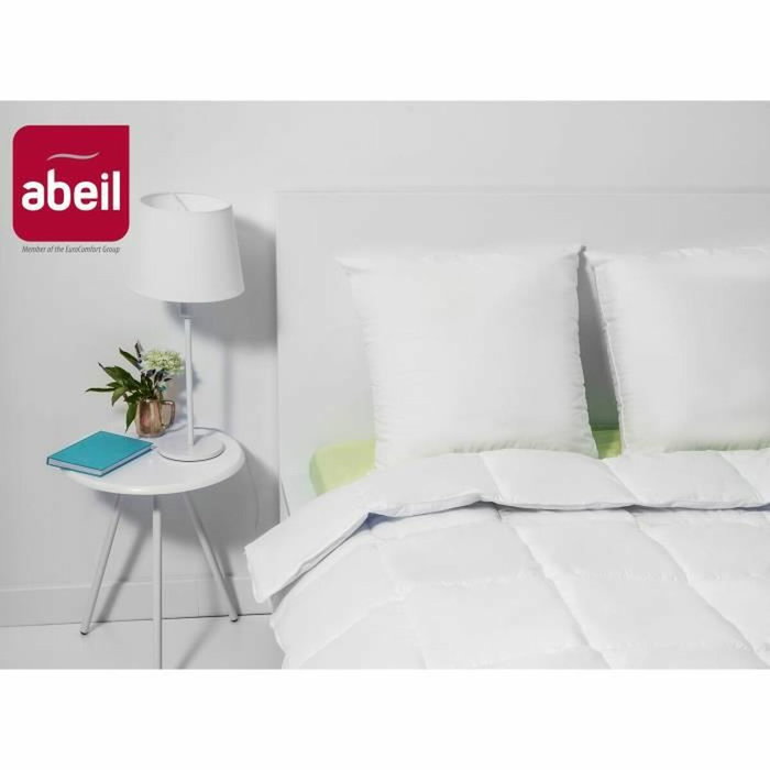 Abeil Lot de 2 Oreillers Bio Confort Blanc 60 x 60 cm