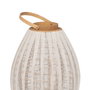BigBuy Home Lanterne Beige Naturel Bambou Verre 36 x 36 x 56 cm