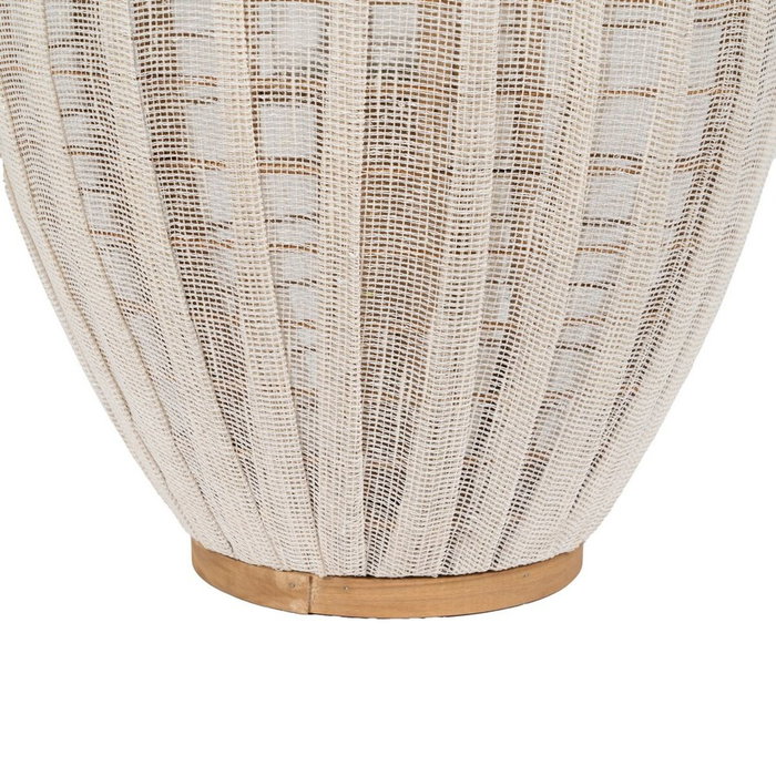 BigBuy Home Lanterne Beige Naturel Bambou Verre 36 x 36 x 56 cm BigBuy Home Lanterne Beige Naturel Bambou Verre 36 x 36 x 56 cm