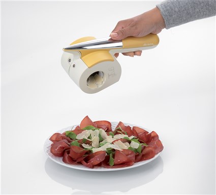 Ariete 457 Râleur Électrique Étanche - Pour Fromage, Pain, Chocolat, Noix - Batterie Lithium Rechargeable, 3.7V - Design Italien Compact