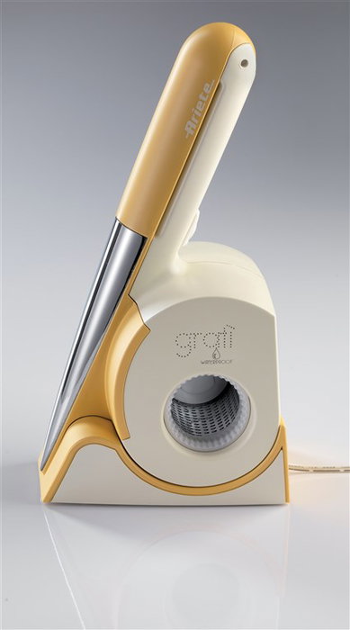 Ariete 457 Râleur Électrique Étanche - Pour Fromage, Pain, Chocolat, Noix - Batterie Lithium Rechargeable, 3.7V - Design Italien Compact