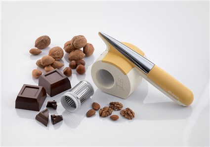 Ariete 457 Râleur Électrique Étanche - Pour Fromage, Pain, Chocolat, Noix - Batterie Lithium Rechargeable, 3.7V - Design Italien Compact