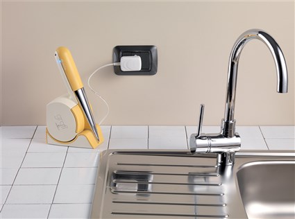 Ariete 457 Râleur Électrique Étanche - Pour Fromage, Pain, Chocolat, Noix - Batterie Lithium Rechargeable, 3.7V - Design Italien Compact