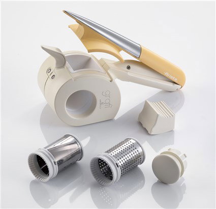 Ariete 457 Râleur Électrique Étanche - Pour Fromage, Pain, Chocolat, Noix - Batterie Lithium Rechargeable, 3.7V - Design Italien Compact