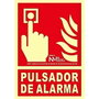 Normaluz Panneau No utilizar en caso de incendio PVC Rouge