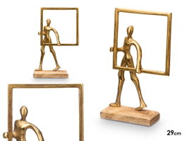 GIFTDECOR Support de décoration homme cadre doré
