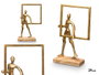 GIFTDECOR Support de décoration homme cadre doré