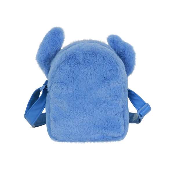 Karactermania Lilo et Stitch Sac bandoulière carré en peluche 21x18x10 cm - Sac à bandoulière pour enfant en polyester - Personnage Disney