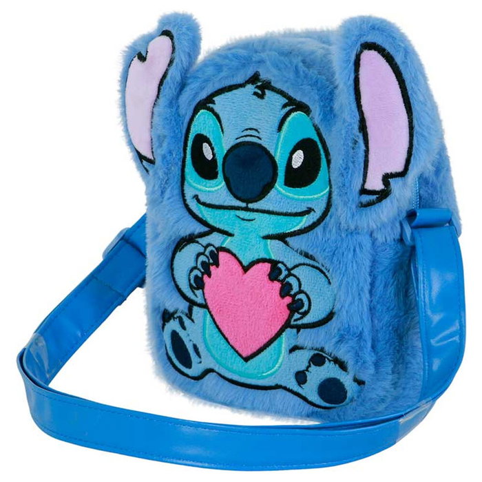 Karactermania Sac à bandoulière Stitch en peluche bleu 21 x 18 x 10 cm Karactermania Sac à bandoulière Stitch en peluche bleu 21 x 18 x 10 cm