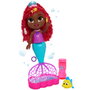 Just Play Poupée Ariel Junior Bubbles 39902 avec effets sonores et bulles, Disney, 30 cm