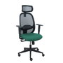 Piqueras y Crespo Chaise de bureau Cilanco, mécanisme Synchro, Vert bouteille/Noir