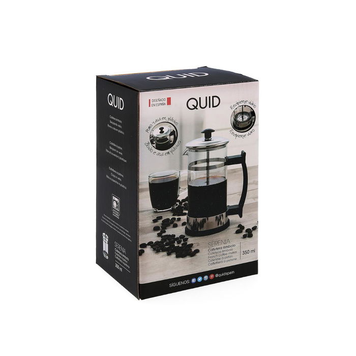 Quid Cafetière à Piston Serenia en Verre 35 cL (6 Unités) Quid Cafetière à Piston Serenia en Verre 35 cL (6 Unités)