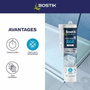 Bostik Joint Parfait Mastic silicone salle de bain blanc 280 ml