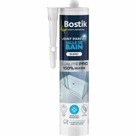 Bostik Joint Parfait Mastic silicone salle de bain blanc 280 ml