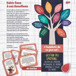 Lisciani Giochi - Jeu de cartes éducatif Gestion des émotions LIFE SKILLS - Cartes illustrées pour enfants 4 ans et plus - Intelligence émotionnelle