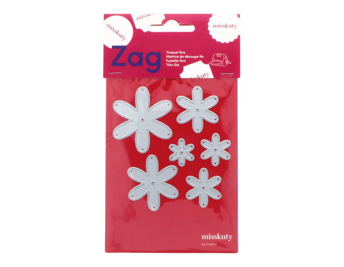 Misskuty Ensemble de 6 emporte-pièces fins ZAG Fleurs et Plantes