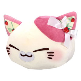 Furyu Nemuneko Cat Sweet Big Plush Berry Pink 35 cm