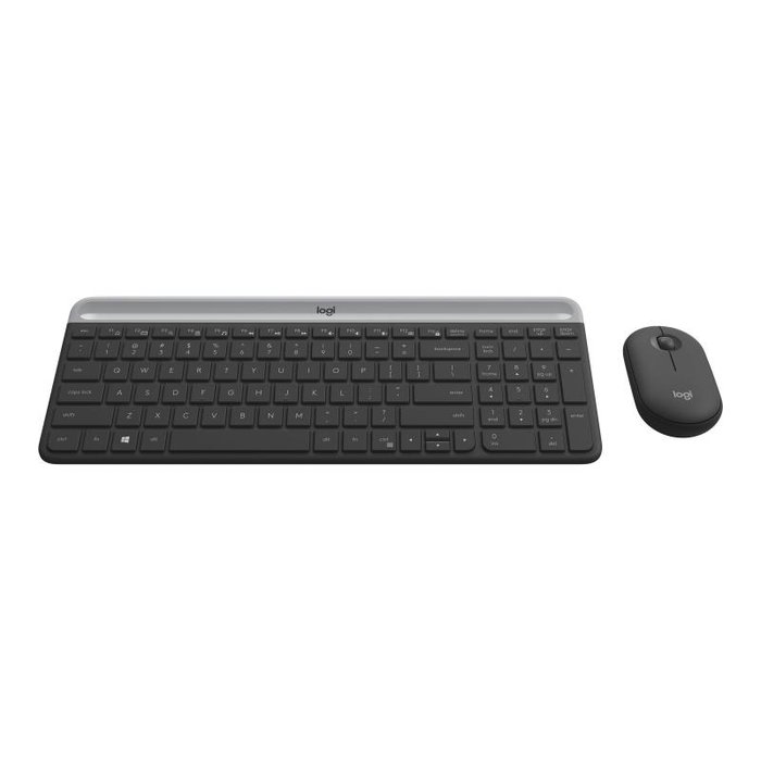 Logitech MK470 Slim Combo sans fil, QWERTZ Allemand, Graphite