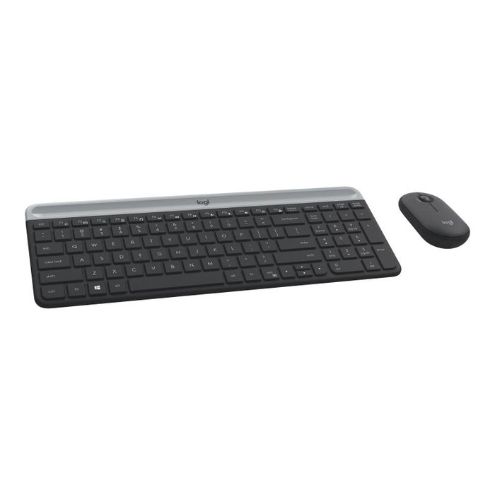 Logitech MK470 Slim Combo sans fil, QWERTZ Allemand, Graphite